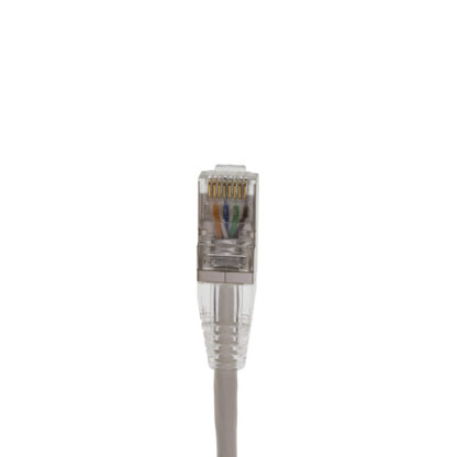 CAT 6A Shielded Patch Cable, STP Stranded, Finger Boot, White - Image 3