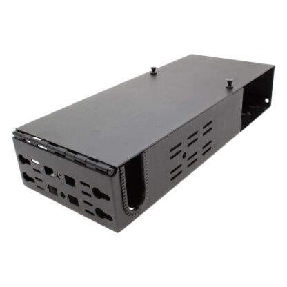 Fiber Wall Mount Box, 2 LGX Ports, Indoor Wall Mount Enclosure with Protective Lip - Image 3