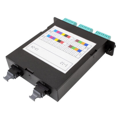 LGX Fiber Cassette, 24 LC to 2 MTP, OM4, Method A - Image 2