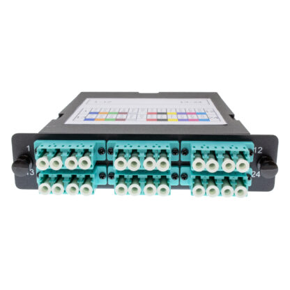 LGX Fiber Cassette, 24 LC to 2 MTP, OM4, Method A - Image 3