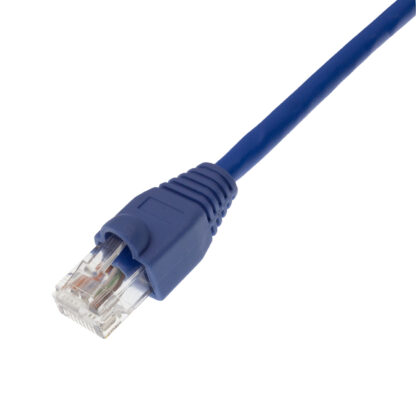 CAT 5e Plenum Patch Cable, UTP Solid, Booted, Blue