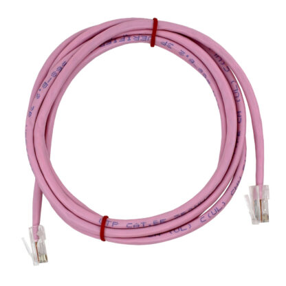 TAA CAT 5e Patch Cable, UTP Stranded, Non-booted, Pink - Image 3