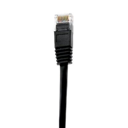 TAA CAT 5e Patch Cable, UTP Stranded, Flush Molded Boots, Black - Image 2