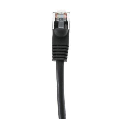 TAA CAT 5e Patch Cable, UTP Stranded, Flush Molded Boots, Black - Image 3