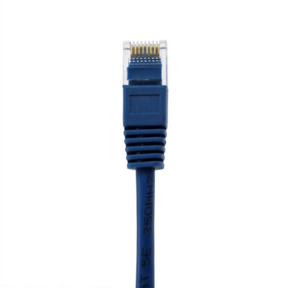 TAA CAT 5e Patch Cable, UTP Stranded, Flush Molded Boots, Blue - Image 5