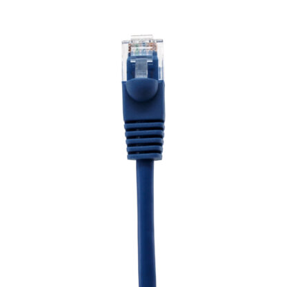 TAA CAT 5e Patch Cable, UTP Stranded, Flush Molded Boots, Blue - Image 2
