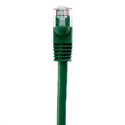 TAA CAT 5e Patch Cable, UTP Stranded, Flush Molded Boots, Green - Image 3