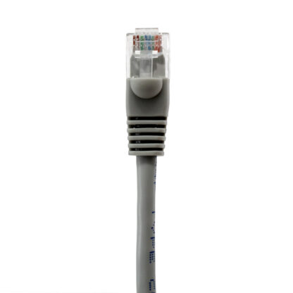 TAA CAT 5e Patch Cable, UTP Stranded, Flush Molded Boots, Gray - Image 3