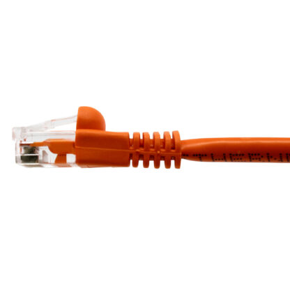 TAA CAT 5e Patch Cable, UTP Stranded, Flush Molded Boots, Orange - Image 5
