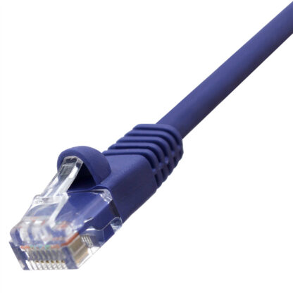 TAA CAT 5e Patch Cable, UTP Stranded, Flush Molded Boots, Purple