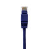 TAA CAT 5e Patch Cable, UTP Stranded, Flush Molded Boots, Purple - Image 2