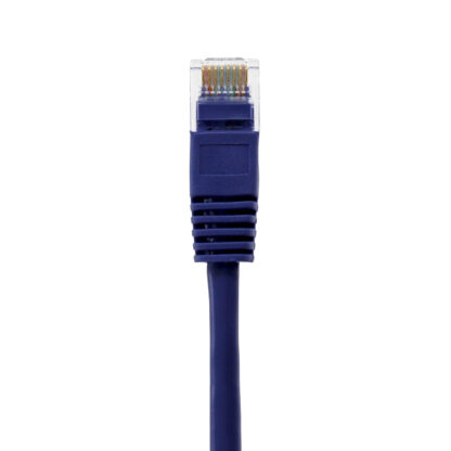TAA CAT 5e Patch Cable, UTP Stranded, Flush Molded Boots, Purple - Image 2