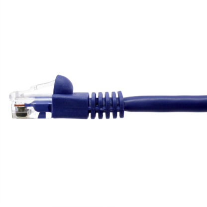 TAA CAT 5e Patch Cable, UTP Stranded, Flush Molded Boots, Purple - Image 5