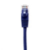 TAA CAT 5e Patch Cable, UTP Stranded, Flush Molded Boots, Purple - Image 3