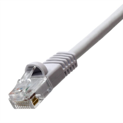 TAA CAT 5e Patch Cable, UTP Stranded, Flush Molded Boots, White