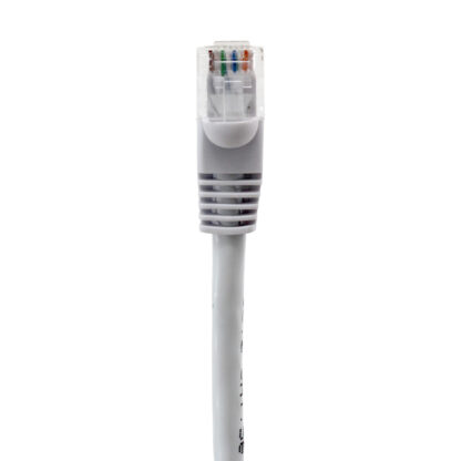 TAA CAT 5e Patch Cable, UTP Stranded, Flush Molded Boots, White - Image 3
