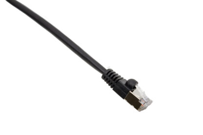 TAA CAT 5e Shielded Patch Cable, STP Stranded, Flush Molded Boots, Black