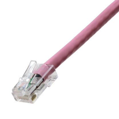 TAA CAT 6 Patch Cable, UTP Stranded, Non-booted, Pink