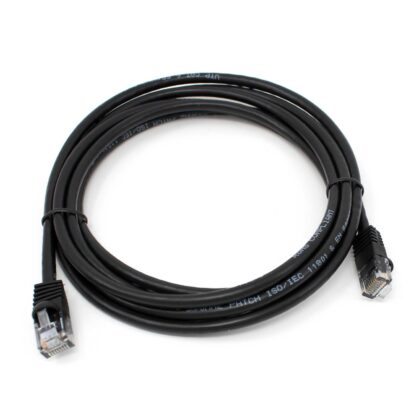TAA CAT 6 Patch Cable, UTP Stranded, Flush Molded Boots, Black - Image 3