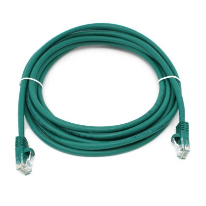 TAA CAT 6 Patch Cable, UTP Stranded, Flush Molded Boots, Green - Image 4