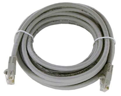 TAA CAT 6 Patch Cable, UTP Stranded, Flush Molded Boots, Gray - Image 2