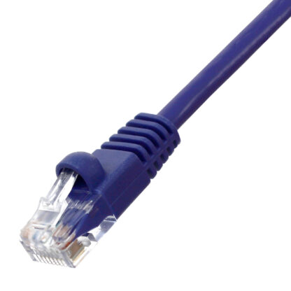 TAA CAT 6 Patch Cable, UTP Stranded, Flush Molded Boots, Purple