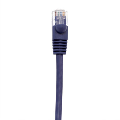 TAA CAT 6 Patch Cable, UTP Stranded, Flush Molded Boots, Purple - Image 3