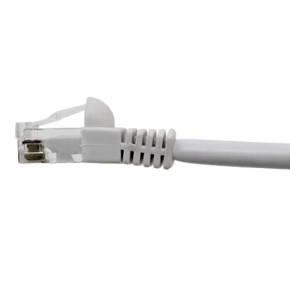 TAA CAT 6 Patch Cable, UTP Stranded, Flush Molded Boots, White - Image 2