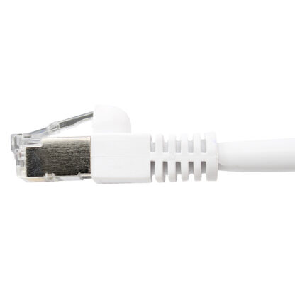 TAA CAT 6 Shielded Patch Cable, STP Stranded, Flush Molded Boots, White - Image 3