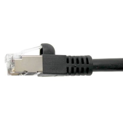 TAA CAT 6 Shielded Patch Cable, STP Stranded, Flush Molded Boots, Black - Image 2