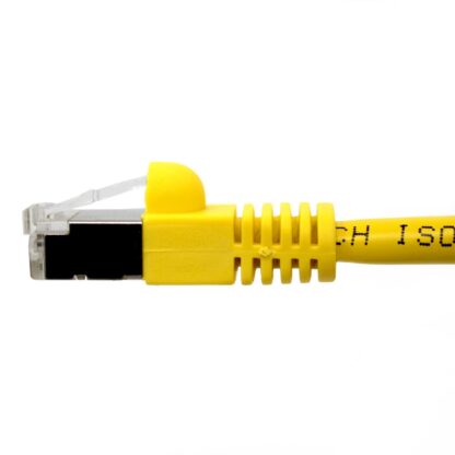 TAA CAT 6 Shielded Patch Cable, STP Stranded, Flush Molded Boots, Yellow - Image 2