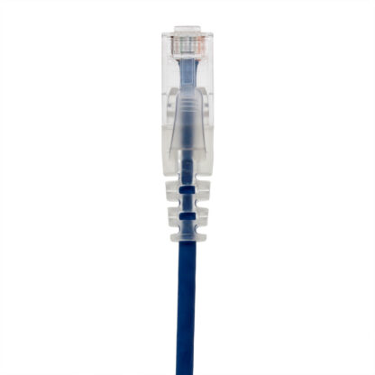 TAA CAT 6 Slim Patch Cable, UTP Stranded, Finger Boot, Blue - Image 3