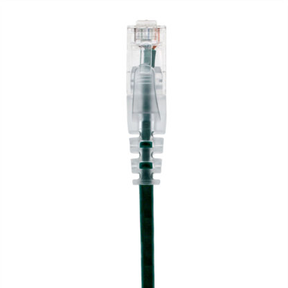 TAA CAT 6 Slim Patch Cable, UTP Stranded, Finger Boot, Green - Image 3
