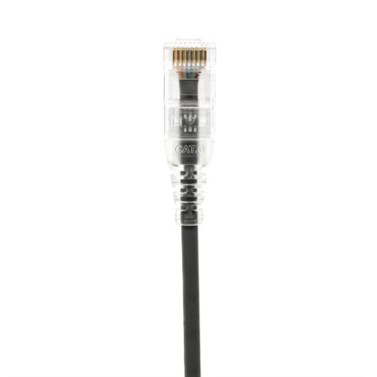 TAA CAT 6 Slim Patch Cable, UTP Stranded, Finger Boot, Gray - Image 2